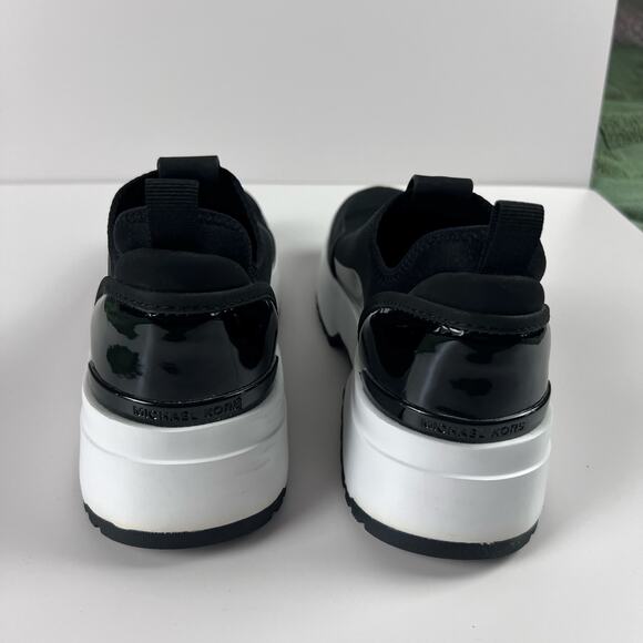 Michael Kors Muse Scuba Slip-On Trainer Sneakers Black White 8.5 - Picture 4 of 12